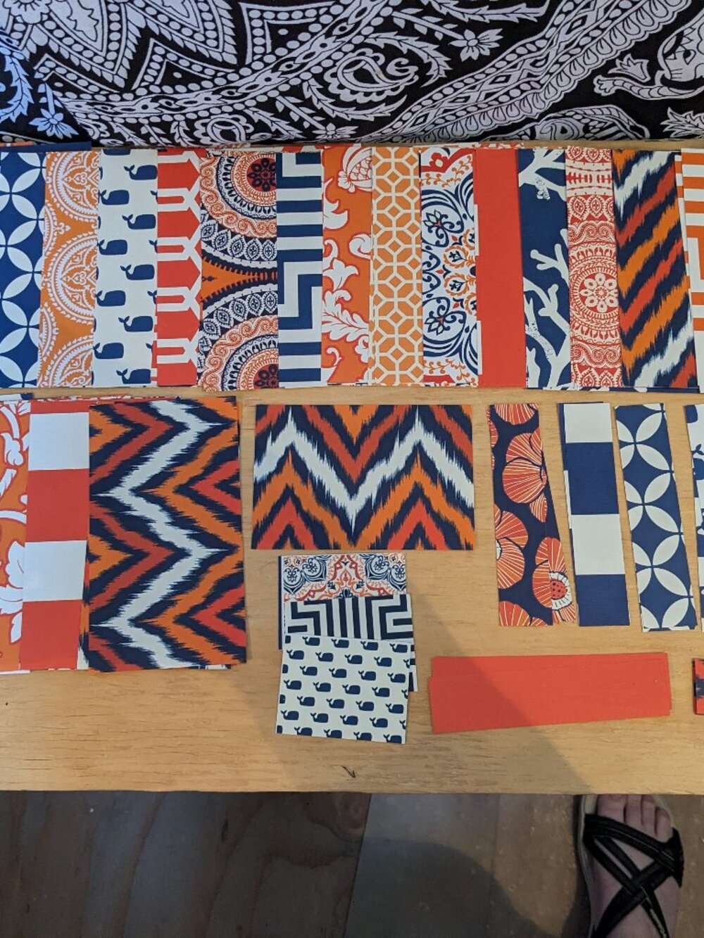 Blue & Orange Card Making Kit